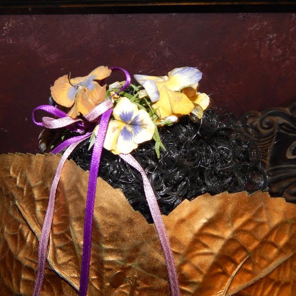 Artisian "Patsy" Pansy Flower Angel OAK Handmade with Love in 1996 - Picture 8 of 16